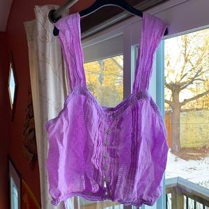 Gorgeous Free People Lilac Color Crop Top